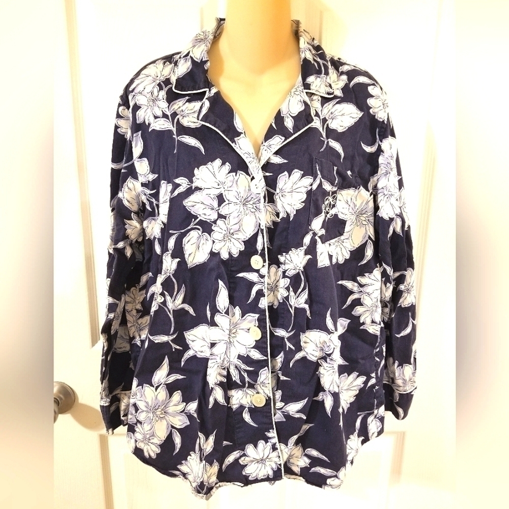Lauren Ralph Lauren Pajama Top 100% cotton